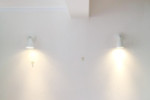 Lighting installation in customers homes - new wall lights and pendant lighting.